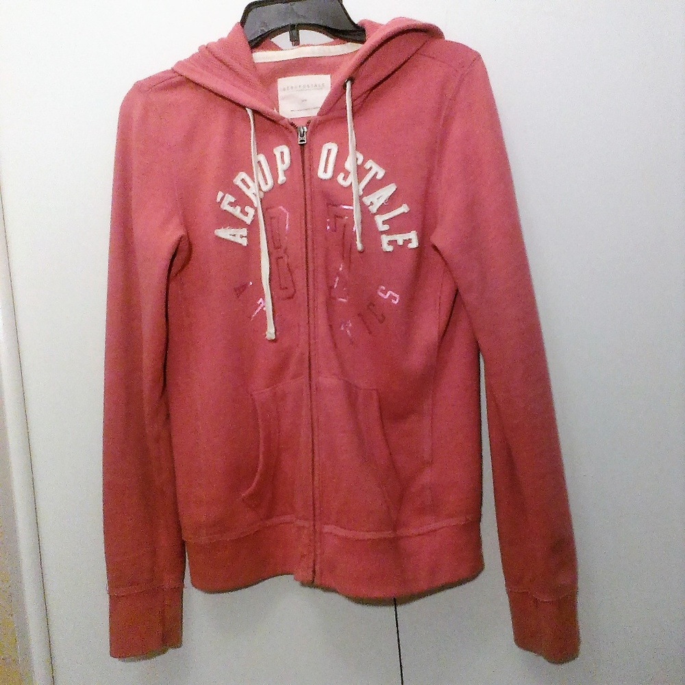 Aeropostale Hoodie Spellout Pink ONLY WORN 3 TIMES